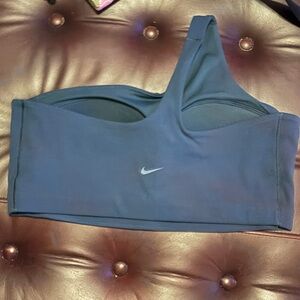 Nike dry fit  Blue half shoulder sports bra